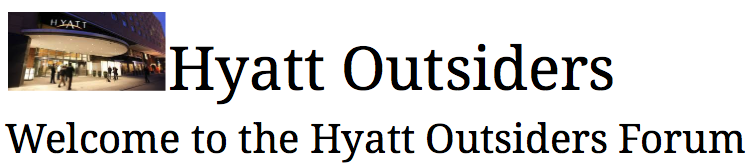 Hyatt Outsiders Forums